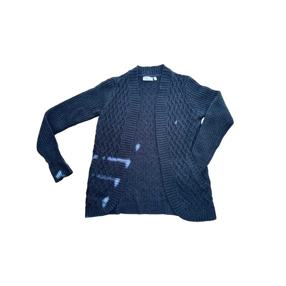 Women’s Navy Cable Knit Open Front Cardigan x RD Style (Size S)